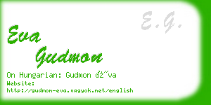 eva gudmon business card